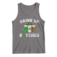 Funny St Patrick's Day Irish Beer Drinking Tank Top Drink Up Bitches Ireland Flag