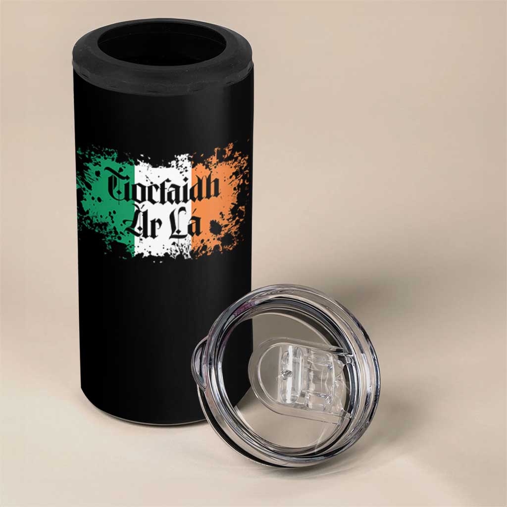 Tiocfaidh Ar La 4 in 1 Can Cooler Tumbler Vintage Irish Ireland Flag