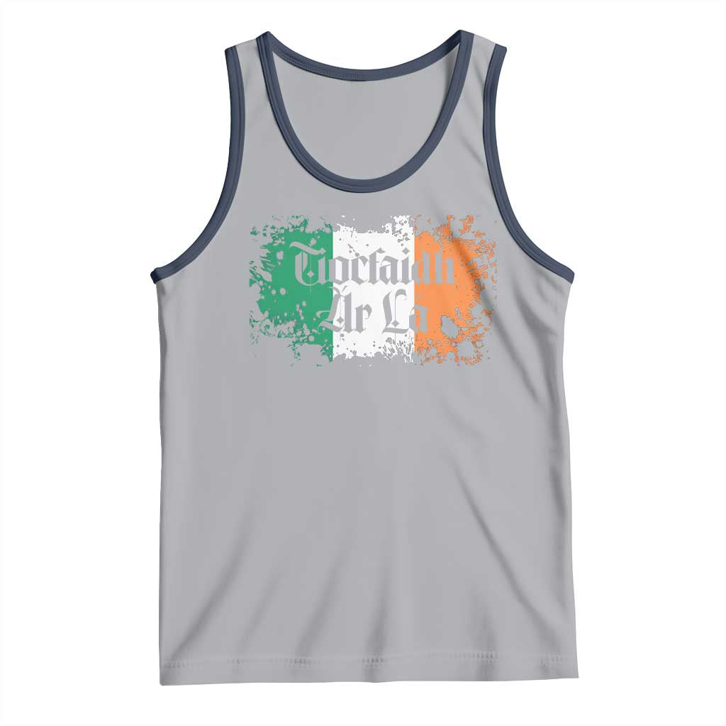 Tiocfaidh Ar La Tank Top Vintage Irish Ireland Flag