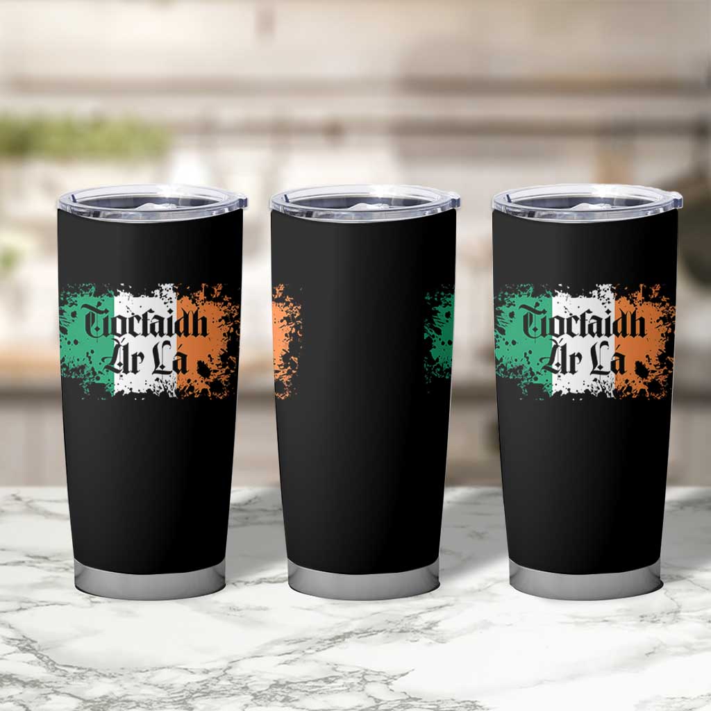 Tiocfaidh Ar La Tumbler Cup Vintage Irish Ireland Flag