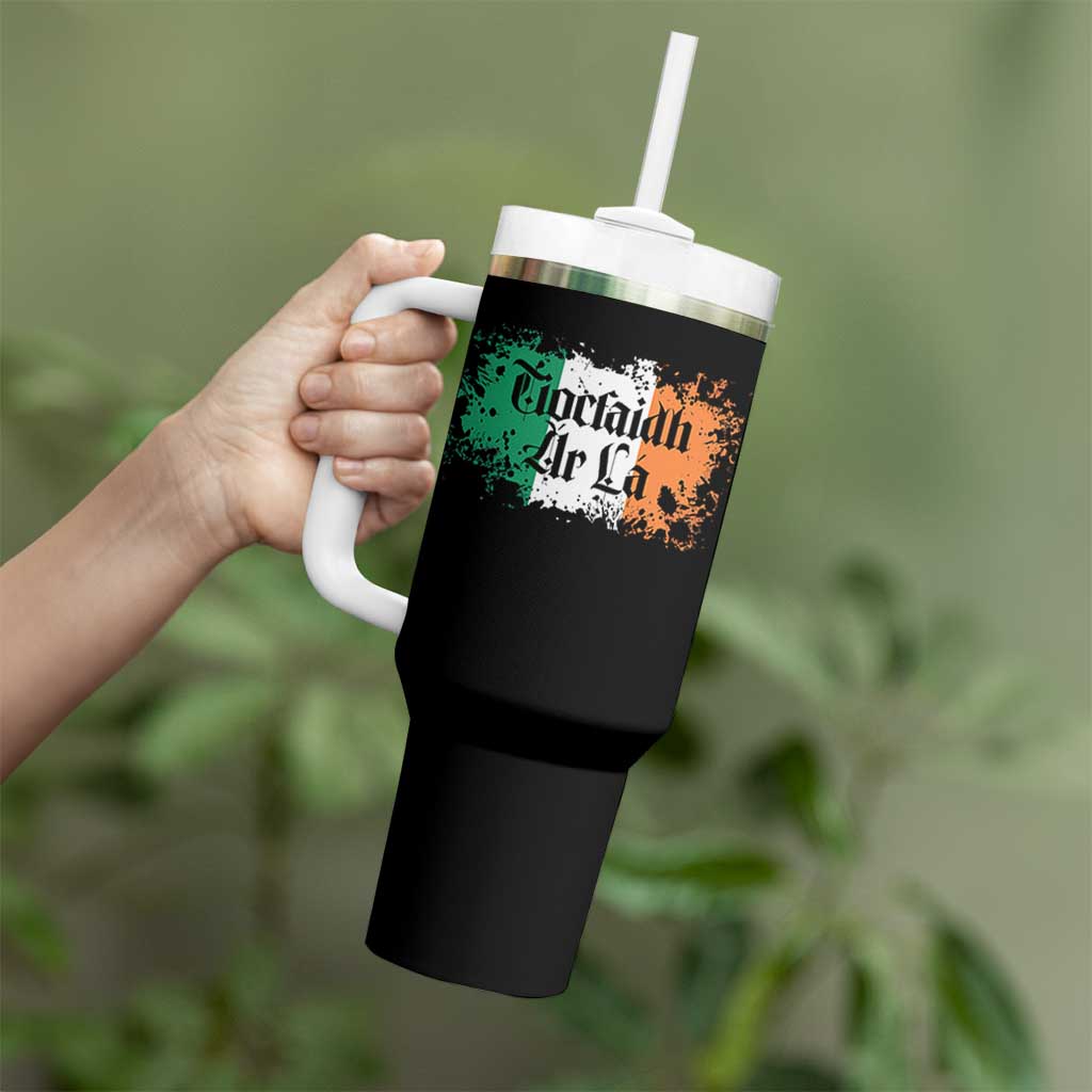 Tiocfaidh Ar La Tumbler With Handle Vintage Irish Ireland Flag