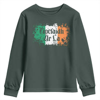 Tiocfaidh Ar La Youth Sweatshirt Vintage Irish Ireland Flag