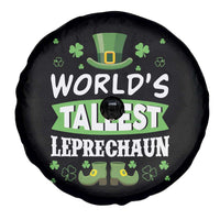 Funny World's Tallest Leprechaun St Patrick's Day Spare Tire Cover Shamrock
