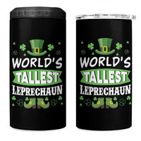 Funny World's Tallest Leprechaun St Patrick's Day 4 in 1 Can Cooler Tumbler Shamrock