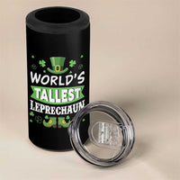 Funny World's Tallest Leprechaun St Patrick's Day 4 in 1 Can Cooler Tumbler Shamrock