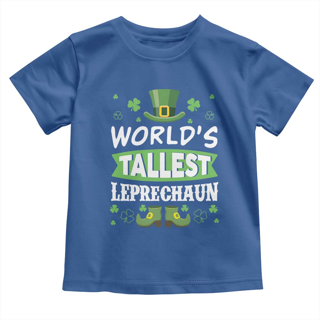 Funny World's Tallest Leprechaun St Patrick's Day Toddler T Shirt Shamrock
