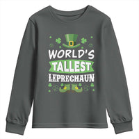Funny World's Tallest Leprechaun St Patrick's Day Youth Sweatshirt Shamrock