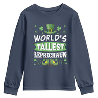Funny World's Tallest Leprechaun St Patrick's Day Youth Sweatshirt Shamrock