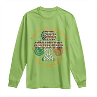 American Grown With Irish Roots Long Sleeve Shirt Irish American Shamrock