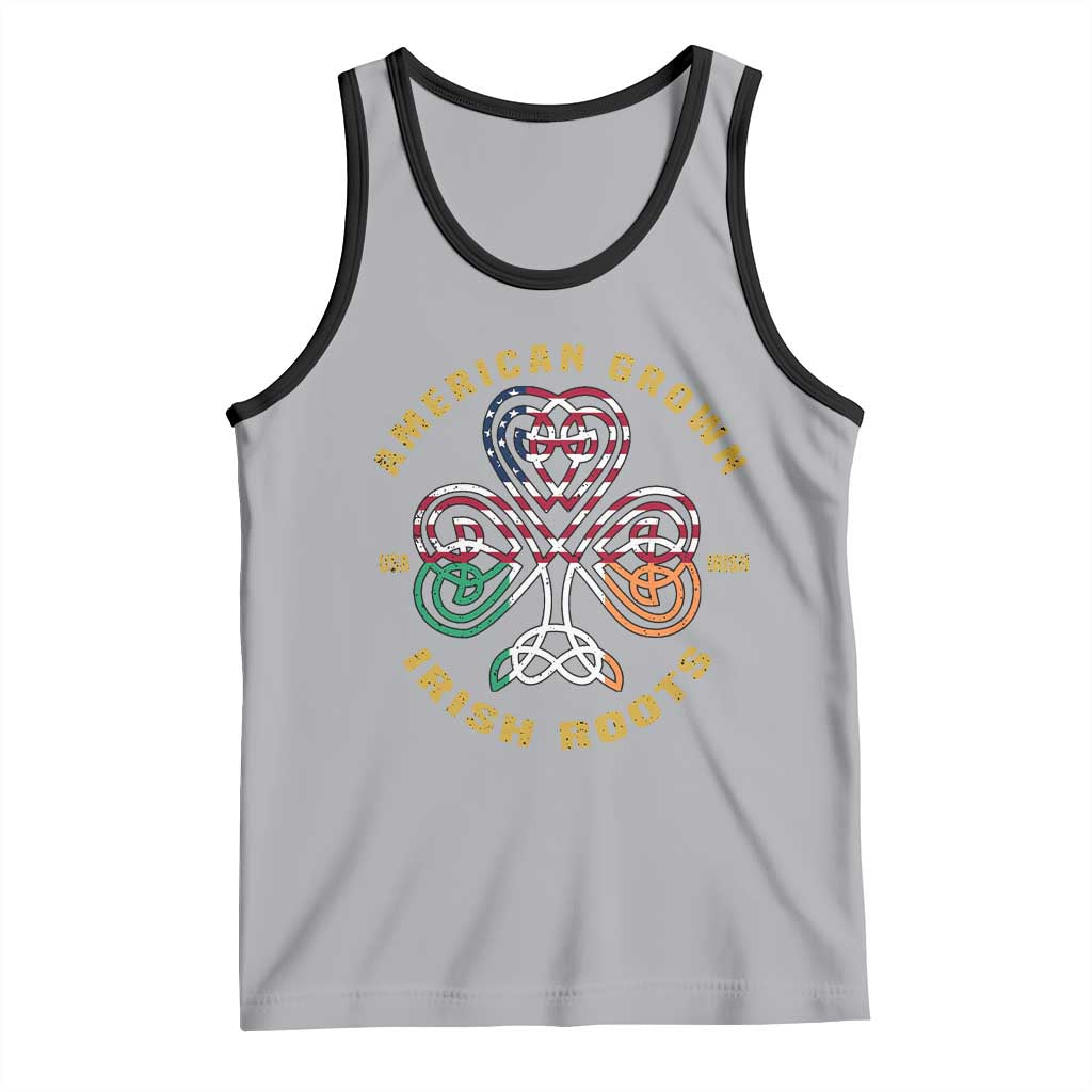 American Grown With Irish Roots Tank Top Irish American Shamrock