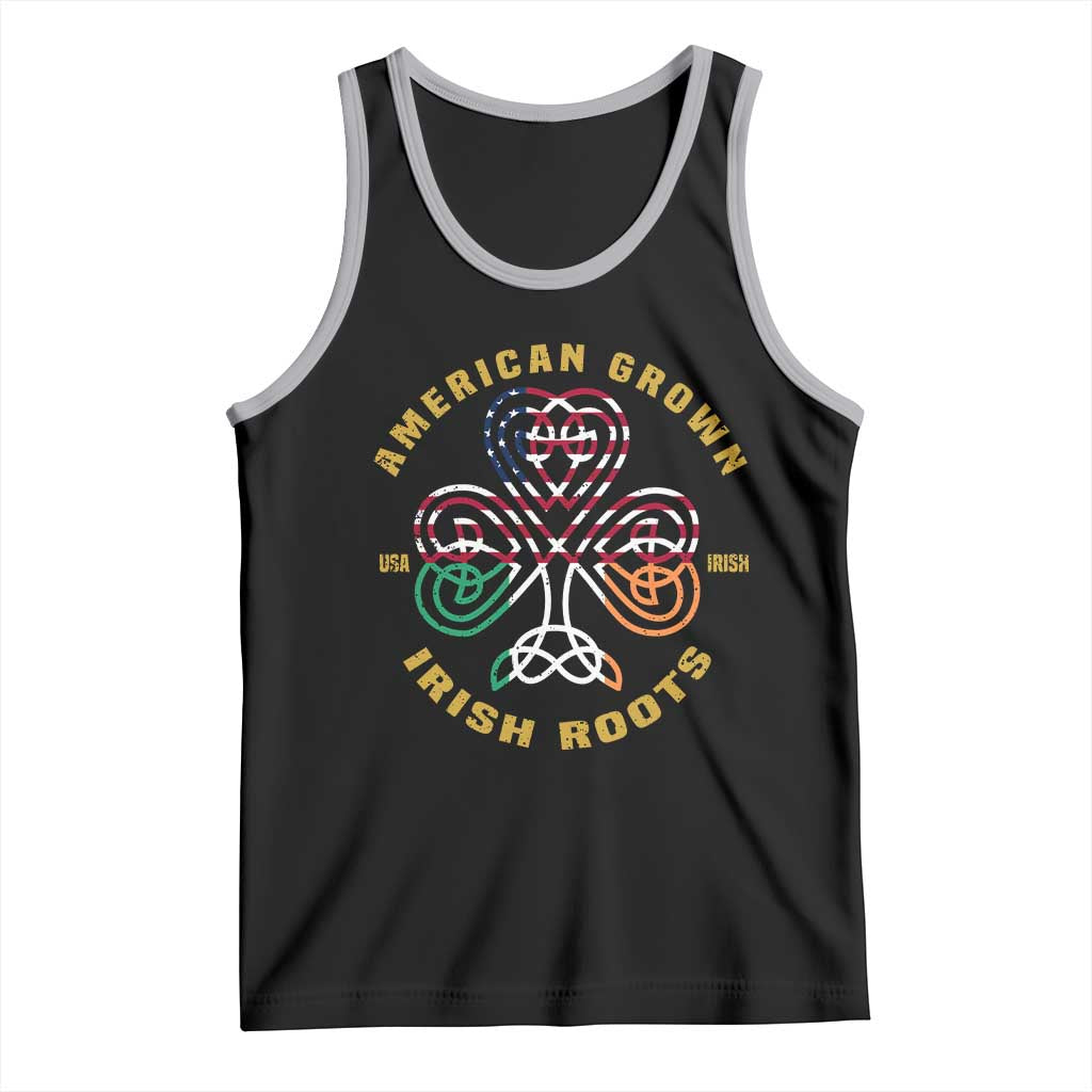 American Grown With Irish Roots Tank Top Irish American Shamrock