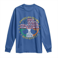 American Grown With Irish Roots Long Sleeve Shirt Irish American Tree