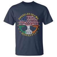 American Grown With Irish Roots T Shirt Irish American Tree