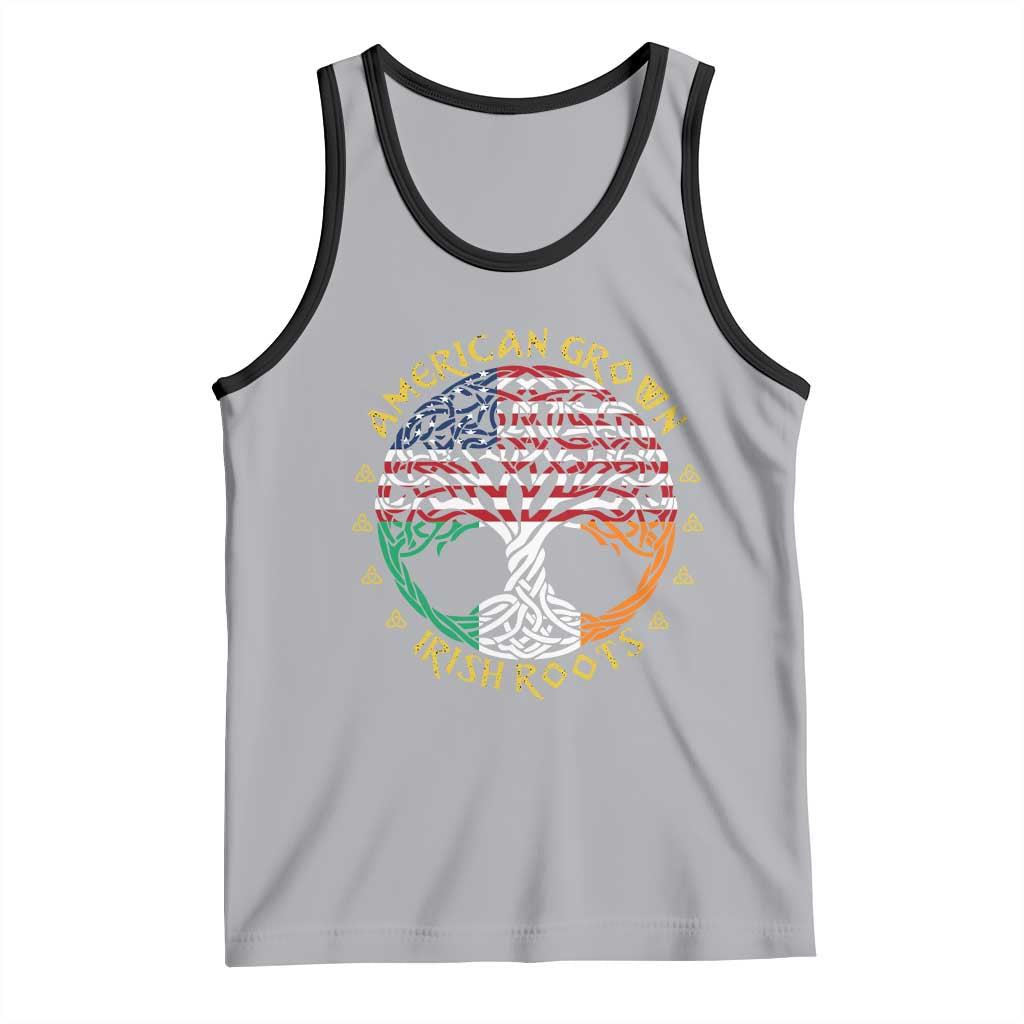 American Grown With Irish Roots Tank Top Irish American Tree