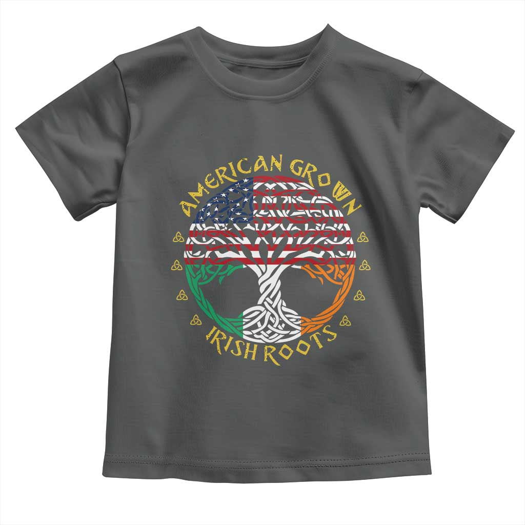 American Grown With Irish Roots Toddler T Shirt Irish American Tree