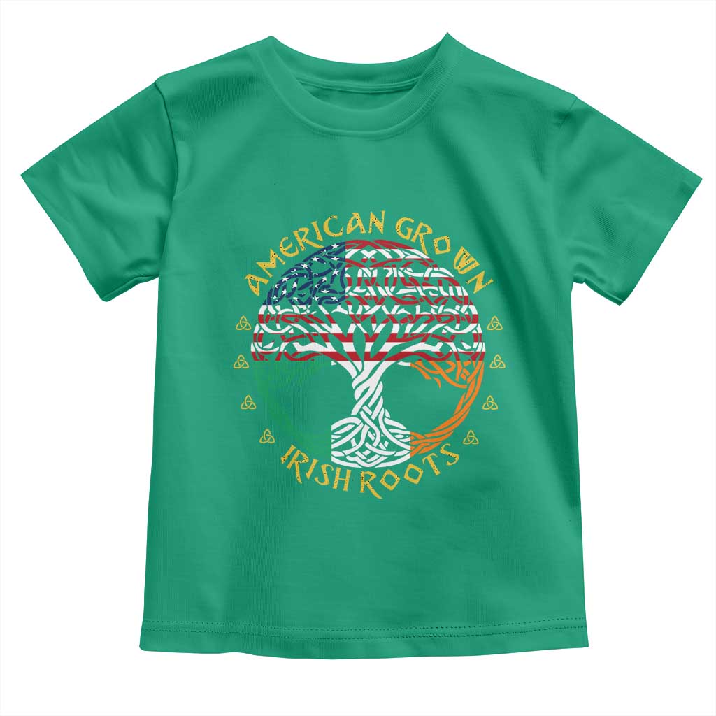 American Grown With Irish Roots Toddler T Shirt Irish American Tree