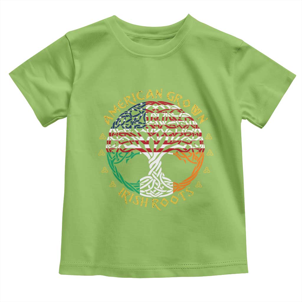 American Grown With Irish Roots Toddler T Shirt Irish American Tree