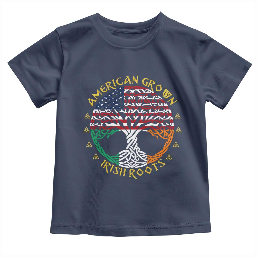 American Grown With Irish Roots Toddler T Shirt Irish American Tree