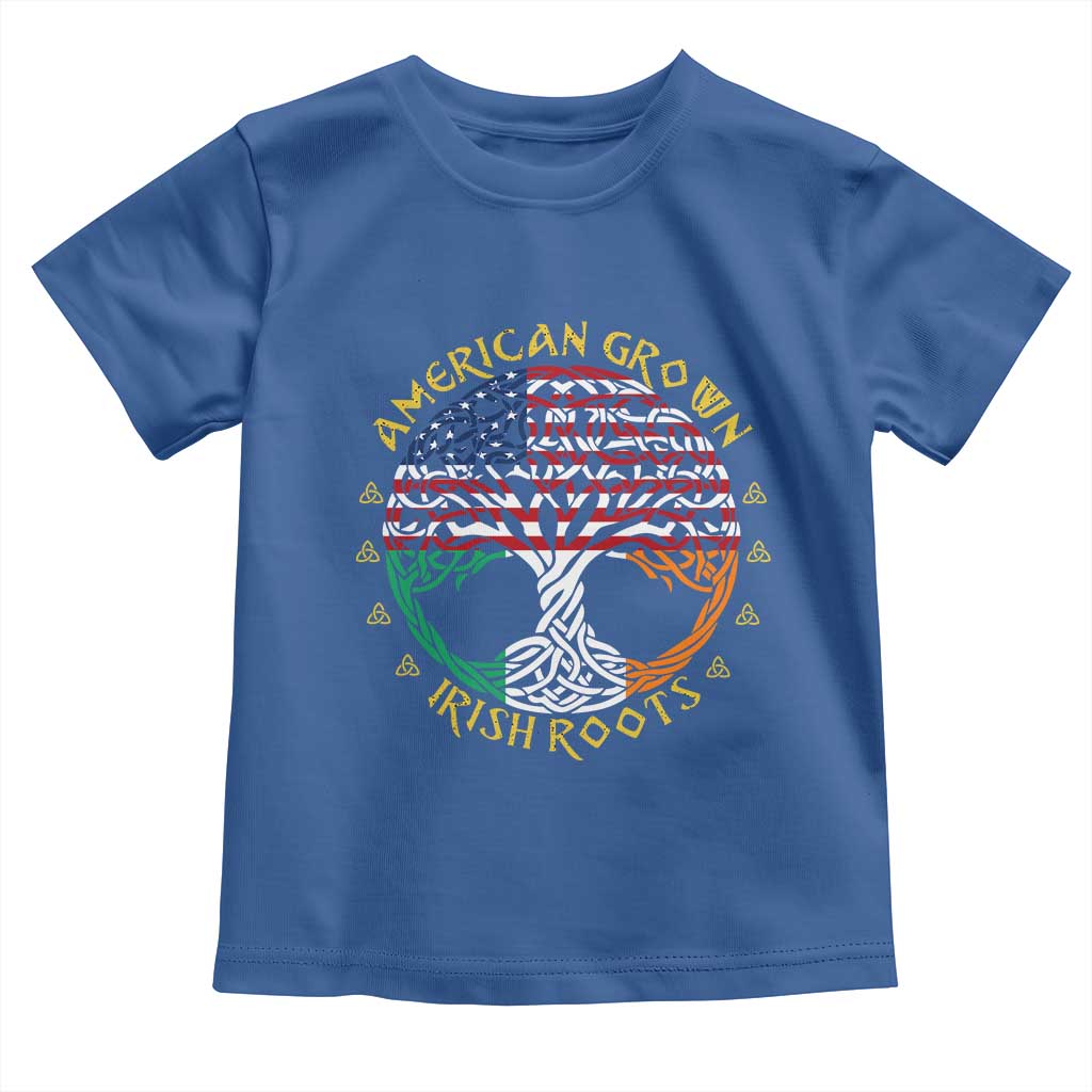 American Grown With Irish Roots Toddler T Shirt Irish American Tree