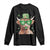 Funny St Patrick's Day Highland Cow Shamrock Long Sleeve Shirt
