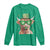 Funny St Patrick's Day Highland Cow Shamrock Long Sleeve Shirt