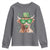Funny St Patrick's Day Highland Cow Shamrock Youth Sweatshirt