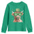 Funny St Patrick's Day Highland Cow Shamrock Youth Sweatshirt