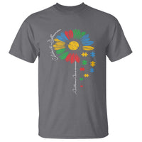 Autism Awareness Celebrate Differences T Shirt Sunflower Puzzle Pieces
