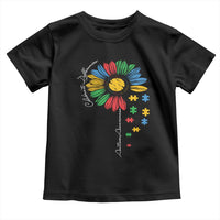 Autism Awareness Celebrate Differences Toddler T Shirt Sunflower Puzzle Pieces