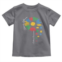 Autism Awareness Celebrate Differences Toddler T Shirt Sunflower Puzzle Pieces