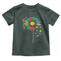 Autism Awareness Celebrate Differences Toddler T Shirt Sunflower Puzzle Pieces