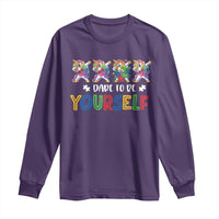 Funny Autism Awareness Dare To Be Yourself Long Sleeve Shirt Dabbing Unicorn