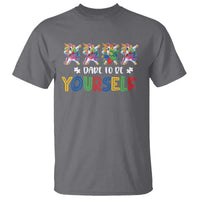 Funny Autism Awareness Dare To Be Yourself T Shirt Dabbing Unicorn