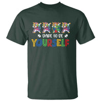 Funny Autism Awareness Dare To Be Yourself T Shirt Dabbing Unicorn