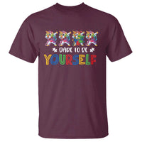 Funny Autism Awareness Dare To Be Yourself T Shirt Dabbing Unicorn