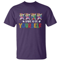 Funny Autism Awareness Dare To Be Yourself T Shirt Dabbing Unicorn