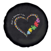 Autism Awareness Accept Understand Love Spare Tire Cover Love Heart Puzzle Pieces