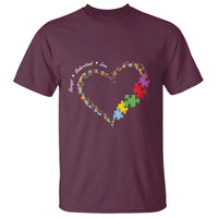 Autism Awareness Accept Understand Love T Shirt Love Heart Puzzle Pieces