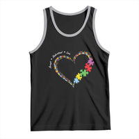 Autism Awareness Accept Understand Love Tank Top Love Heart Puzzle Pieces