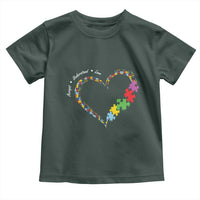 Autism Awareness Accept Understand Love Toddler T Shirt Love Heart Puzzle Pieces