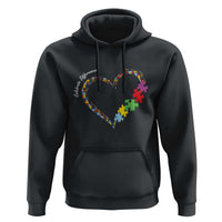 Autism Awareness Celebrate Differences Hoodie Love Heart Puzzle Pieces