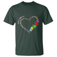 Autism Awareness Celebrate Differences T Shirt Love Heart Puzzle Pieces