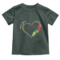 Autism Awareness Celebrate Differences Toddler T Shirt Love Heart Puzzle Pieces