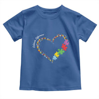 Autism Awareness Celebrate Differences Toddler T Shirt Love Heart Puzzle Pieces