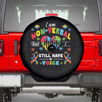 I Am Non Verbal But I Still Have A Voice Autism Awareness Spare Tire Cover Heart Puzzle