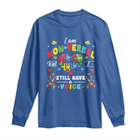 I Am Non Verbal But I Still Have A Voice Autism Awareness Long Sleeve Shirt Heart Puzzle