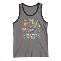 I Am Non Verbal But I Still Have A Voice Autism Awareness Tank Top Heart Puzzle