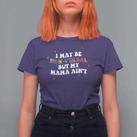 Funny Autism Awareness Mom T Shirt For Women I May Be Non Verbal But My Mama Ain't