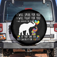 Autism Awareness Mom Spare Tire Cover I Will Speak Fight Advocate For You So That You Can Do It For Yourself