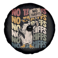 Funny Resist Penguins Spare Tire Cover No Tariffs On Penguin